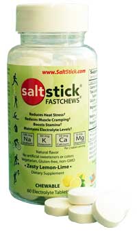 SaltStick Fastchews Lemon-Lime tyggetabletter. 60 styk